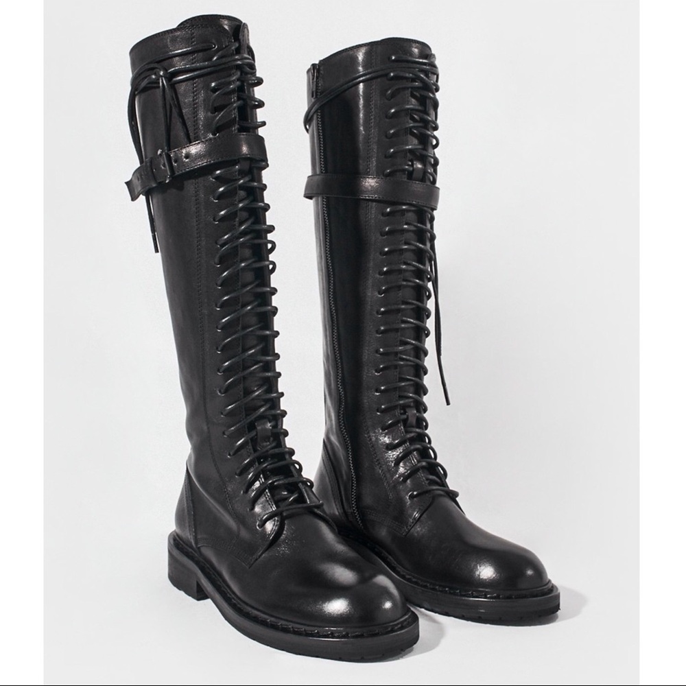 Ann Demeulemeester High Combat Boots